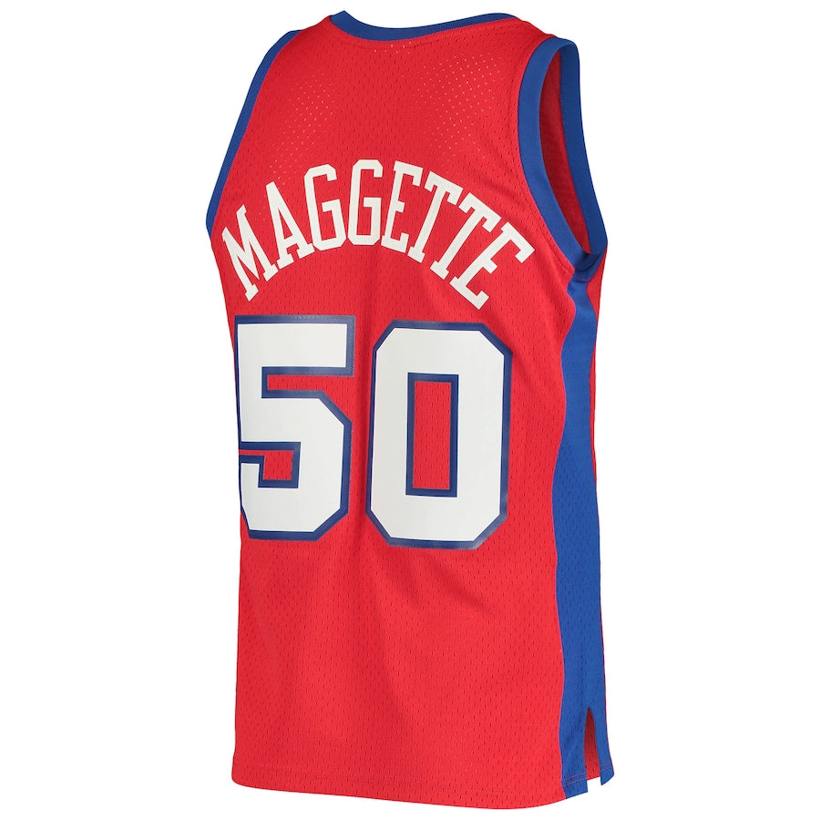 LA.Clippers #50 Corey Maggette Mitchell & Ness 2004-05 Hardwood Classics Swingman Jersey Red Stitched American Basketball Jersey