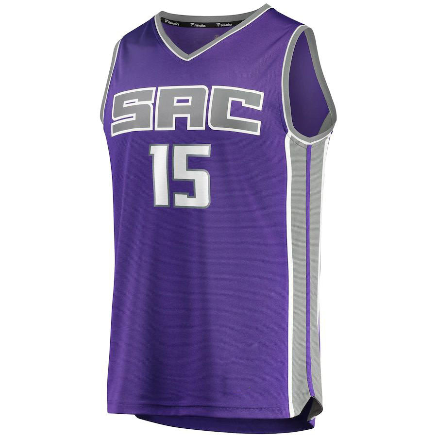 S.Kings #15 Davion Mitchell Fanatics Branded 2021 Draft First Round Pick Fast Break Replica Jersey Purple Icon Edition Stitched American Basketball Jersey