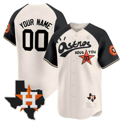 Custom Houston Astros Cactus Jack Style Vapor Premier Limited ¡§C All Stitched Baseball Jersey