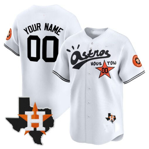 Custom Houston Astros Cactus Jack Style Vapor Premier Limited ¡§C All Stitched Baseball Jersey