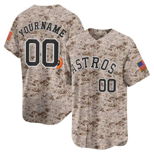 Custom Houston Astros USMC Alternate Vapor Premier Limited ¡§C All Stitched Baseball Jersey