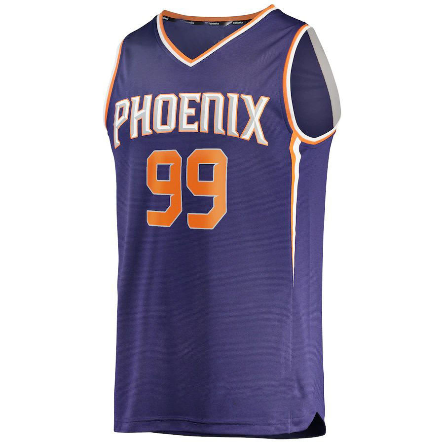 P.Suns #99 Jae Crowder Fanatics Branded 2021-22 Fast Break Replica Jersey Icon Edition Purple Stitched American Basketball Jersey
