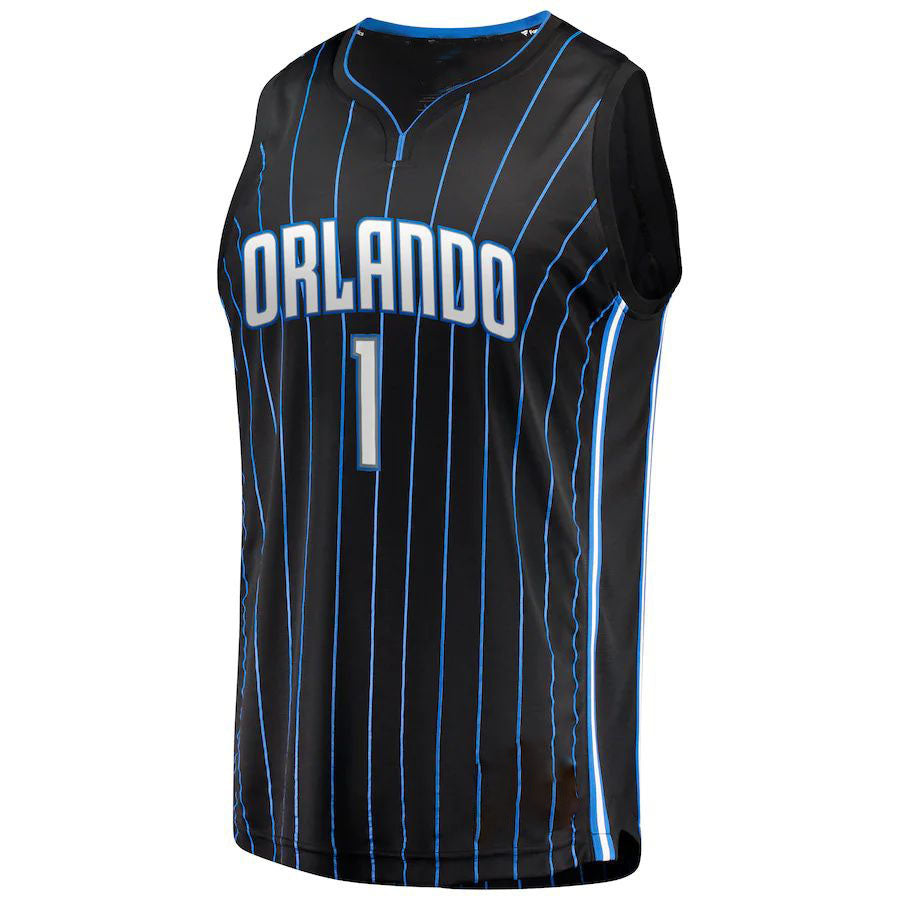 O.Magic #1 Jonathan Isaac Fanatics Branded 2019 Fast Break Jersey Icon Edition Black Stitched American Basketball Jersey