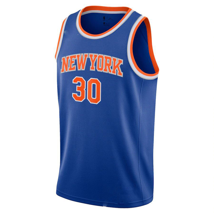 NY.Knicks #30 Julius Randle 2021-22 Swingman Jersey Icon Edition Blue Stitched American Basketball Jersey