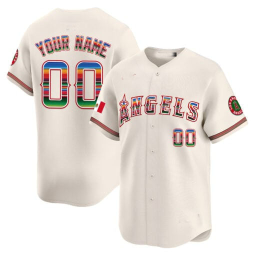 Custom Los Angeles Angels Mexico Vapor Premier Limited ¡§C All Stitched Baseball Jersey