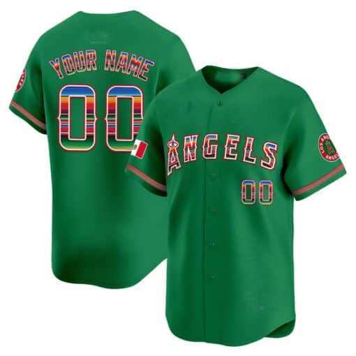 Custom Los Angeles Angels Mexico Vapor Premier Limited ¡§C All Stitched Baseball Jersey