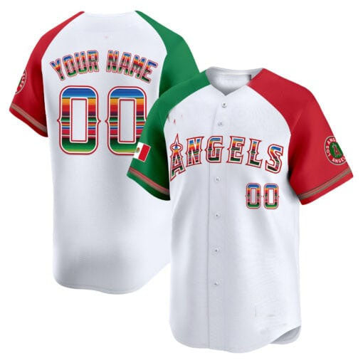 Custom Los Angeles Angels Mexico Vapor Premier Limited ¡§C All Stitched Baseball Jersey