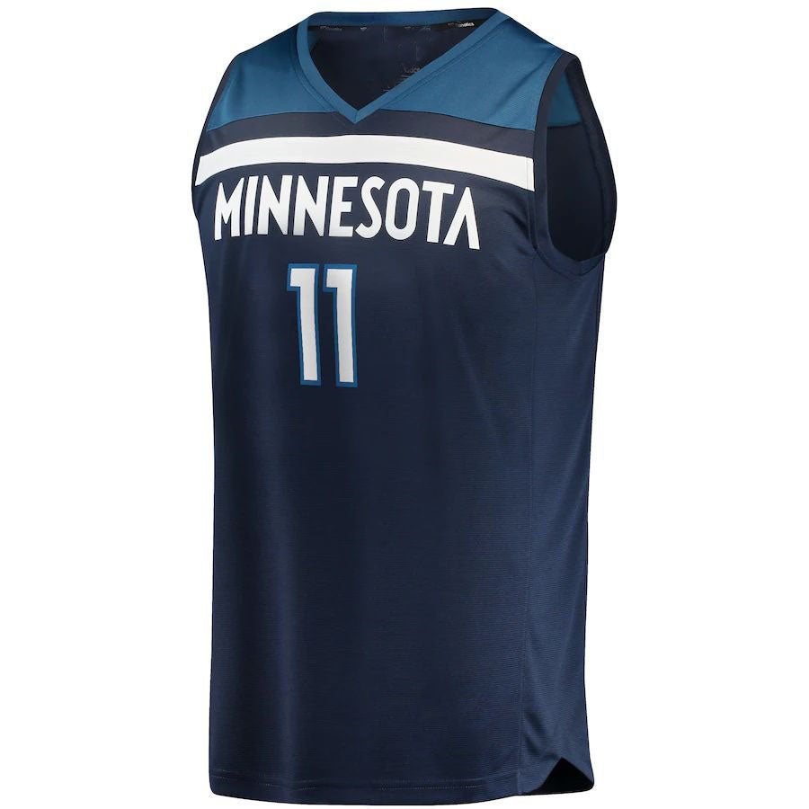 M.Timberwolves #11 Naz Reid Fanatics Branded Fast Break Replica Jersey Icon Edition Navy Stitched American Basketball Jersey