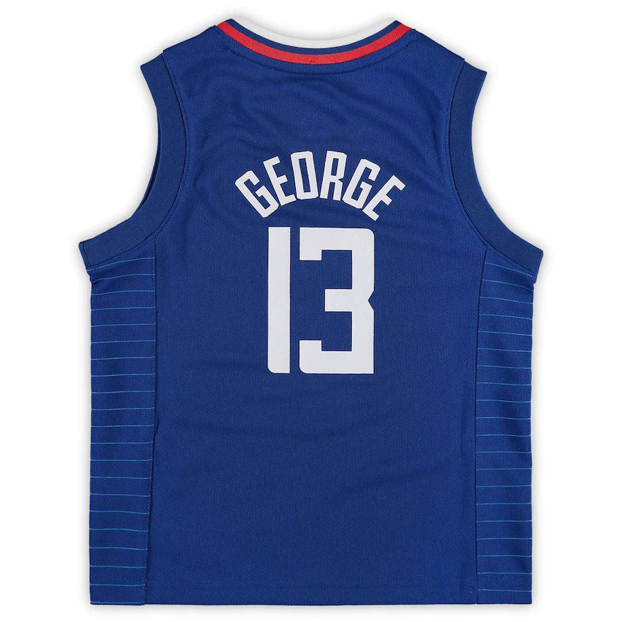LA.Clippers #13 Paul George Preschool 2020-21 Fast Break Replica Jersey Icon Edition Royal Stitched American Basketball Jersey