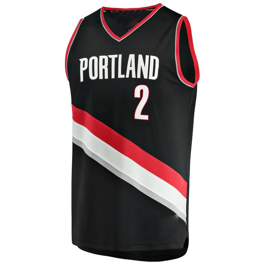 P.Trail Blazers #2 Trendon Watford Fanatics Branded 2021-22 Fast Break Replica Jersey Icon Edition Icon Edition Black Stitched American Basketball Jersey