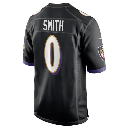 B.Ravens #0 Roquan Smith Black Vapor F.U.S.E. Limited Jersey Stitched American Football Jerseys