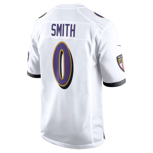 B.Ravens #0 Roquan Smith White Vapor F.U.S.E. Limited Jersey Stitched American Football Jerseys