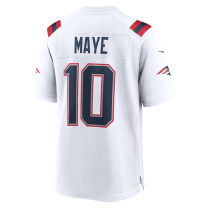 NE.Patriots #10 Drake Maye White Vapor F.U.S.E. Limited Jersey Stitched American Football Jerseys