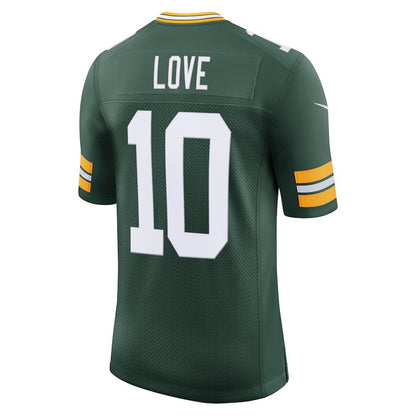 GB.Packers #10 Jordan Love Green Vapor F.U.S.E. Limited Jersey Stitched American Football Jerseys