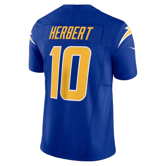 LA.Chargers #10 Justin Herbert Royal Vapor F.U.S.E. Limited Jersey Stitched American Football Jerseys