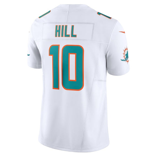 M.Dolphins #10 Tyreek Hill White Vapor F.U.S.E. Limited Jersey Stitched American Football Jerseys