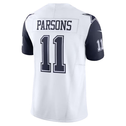 D.Cowboys #11 Micah Parsons White Vapor F.U.S.E. Limited Jersey American Football Jersey
