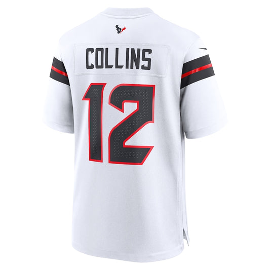 H.Texans #12 Nico Collins White Vapor F.U.S.E. Limited Jersey Stitched American Football Jerseys