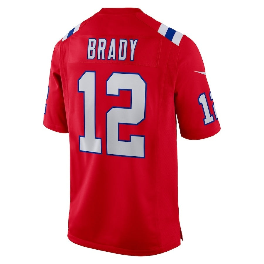 NE.Patriots #12 Tom Brady Red Vapor F.U.S.E. Limited Jersey Stitched American Football Jerseys