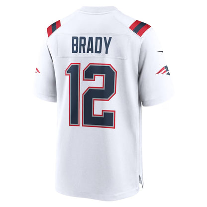 NE.Patriots #12 Tom Brady White Vapor F.U.S.E. Limited Jersey Stitched American Football Jerseys