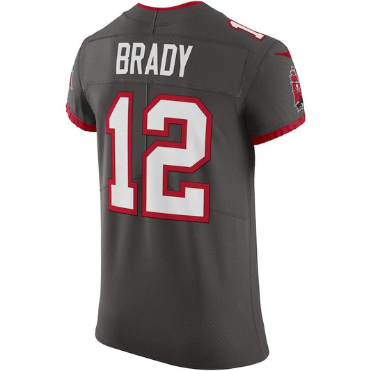 TB.Buccaneers #12 Tom Brady Pewter Vapor F.U.S.E. Limited Jersey Stitched American Football Jerseys
