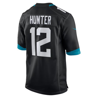 J.Jaguars #12 Travis Hunter Black Vapor F.U.S.E. Limited Jersey Stitched American Football Jerseys