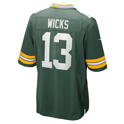 GB.Packers #13 Dontayvion Wicks Green Vapor F.U.S.E. Limited Jersey Stitched American Football Jerseys