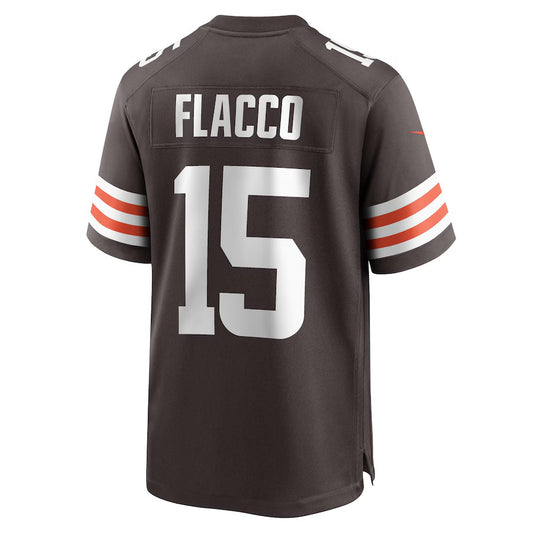 C.Browns #15 Joe Flacco Brown Vapor F.U.S.E. Limited Jersey Stitched American Football Jerseys
