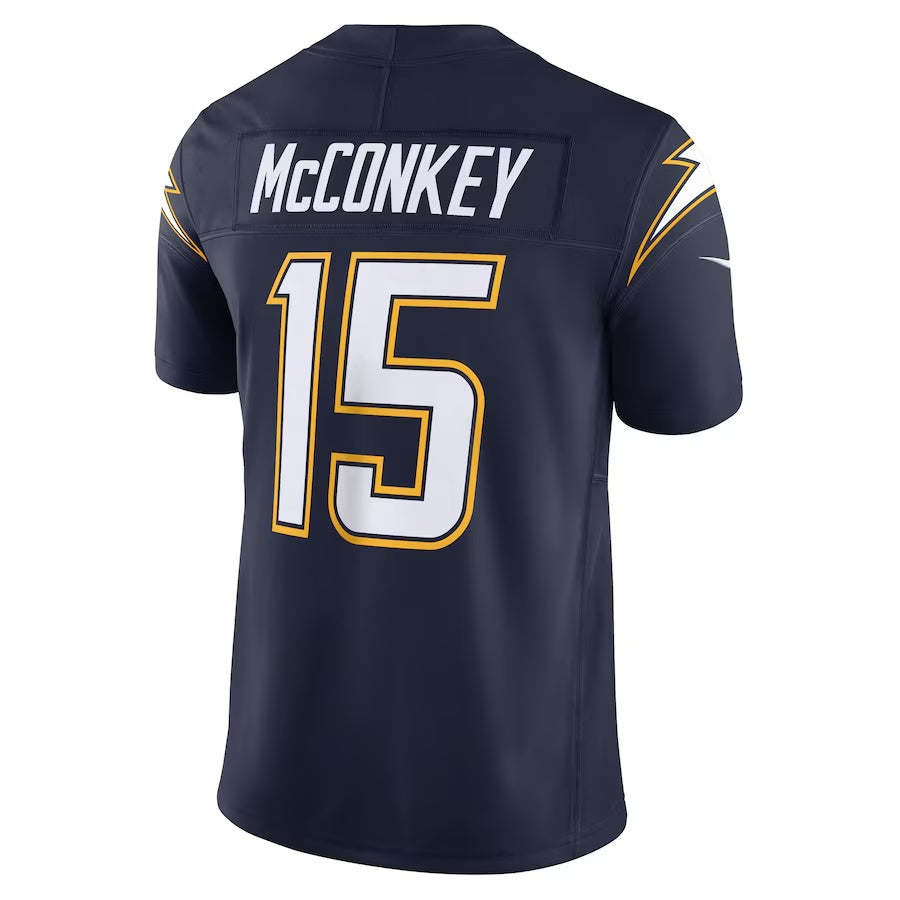 LA.Chargers #15 Ladd McConkey Navy Vapor F.U.S.E. Limited Jersey Stitched American Football Jerseys