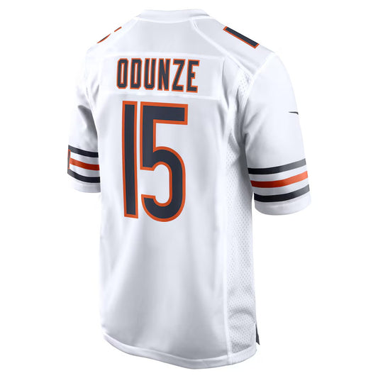 C.Bears #15 Rome Odunze White Vapor F.U.S.E. Limited Jersey Stitched American Football Jerseys