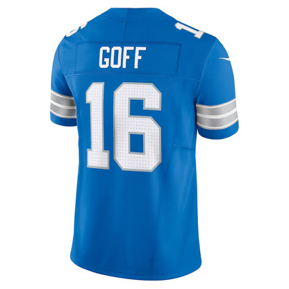 D.Lions #16 Jared Goff Blue Vapor F.U.S.E. Limited Jersey Stitched American Football Jerseys
