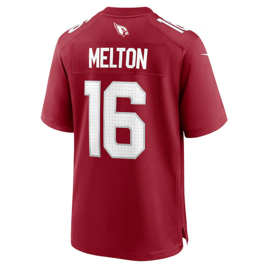 A.Cardinals #16  Max Melton Cardinal Vapor F.U.S.E. Limited Jersey Stitched American Football Jerseys