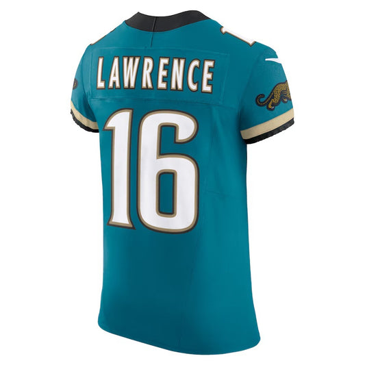 J.Jaguars #16 Trevor Lawrence Teal Vapor F.U.S.E. Limited Jersey Stitched American Football Jerseys