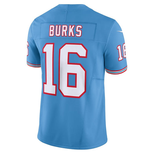 T.Titans #16 Treylon Burks Light Blue Vapor F.U.S.E. Limited Jersey Stitched American Football Jerseys