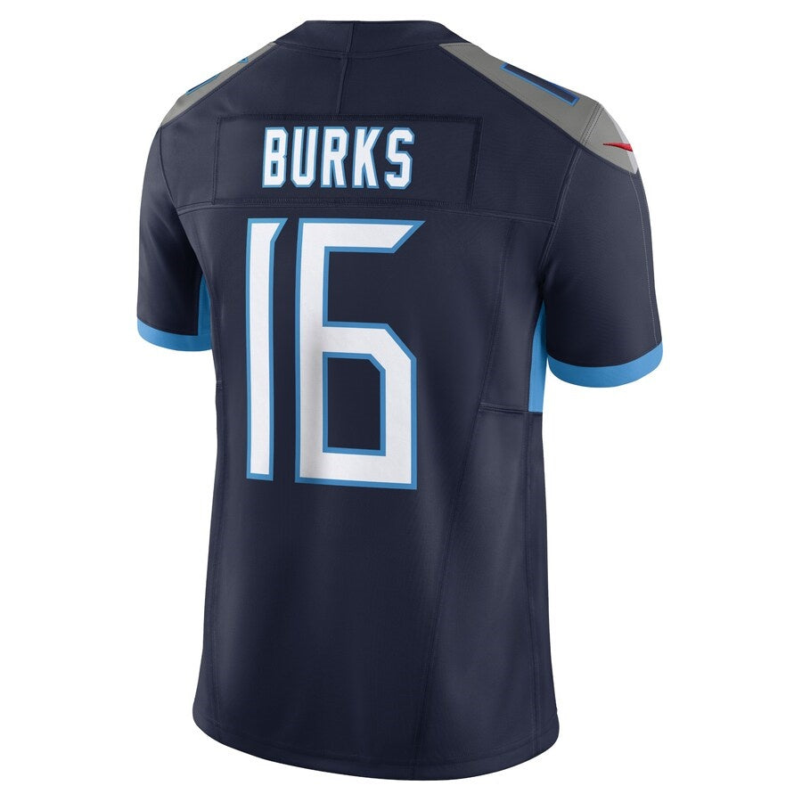 T.Titans #16 Treylon Burks Navy Vapor F.U.S.E. Limited Jersey Stitched American Football Jerseys