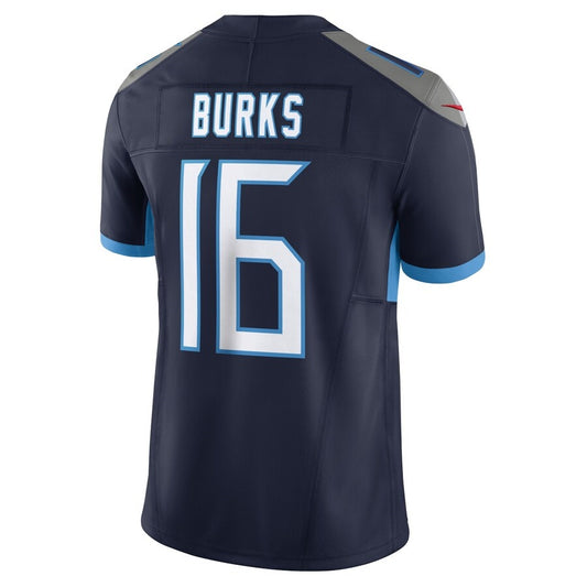 T.Titans #16 Treylon Burks Navy Vapor F.U.S.E. Limited Jersey Stitched American Football Jerseys