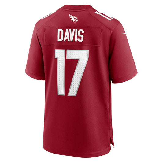 A.Cardinals #17 Kaden Davis Cardinal Vapor F.U.S.E. Limited Jersey Stitched American Football Jerseys