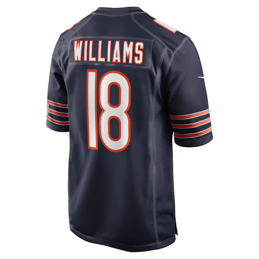 C.Bears #18 Caleb Williams Navy Vapor F.U.S.E. Limited Jersey Stitched American Football Jerseys