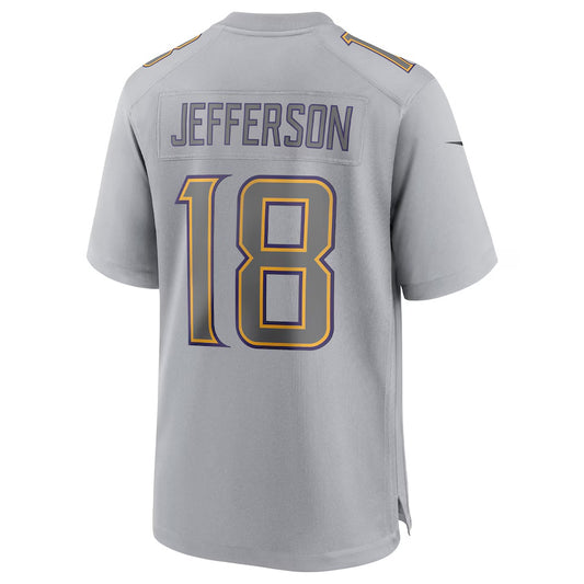 MN.Vikings #18 Justin Jefferson Gray Vapor F.U.S.E. Limited Jersey Stitched American Football Jerseys