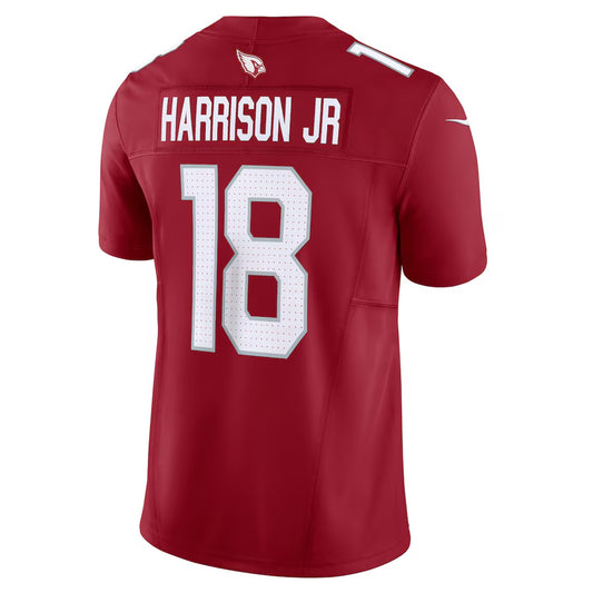 A.Cardinals #18 Marvin Harrison Jr Cardinal Vapor F.U.S.E. Limited Jersey Stitched American Football Jerseys