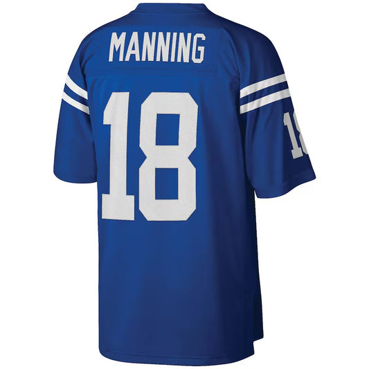 IN.Colts #18 Peyton Manning Mitchell Royal Vapor F.U.S.E. Limited Jersey Stitched American Football Jerseys