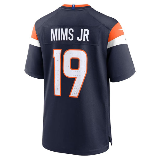 D.Broncos #19 Marvin Mims Jr Navy Vapor F.U.S.E. Limited Jersey Stitched American Football Jerseys