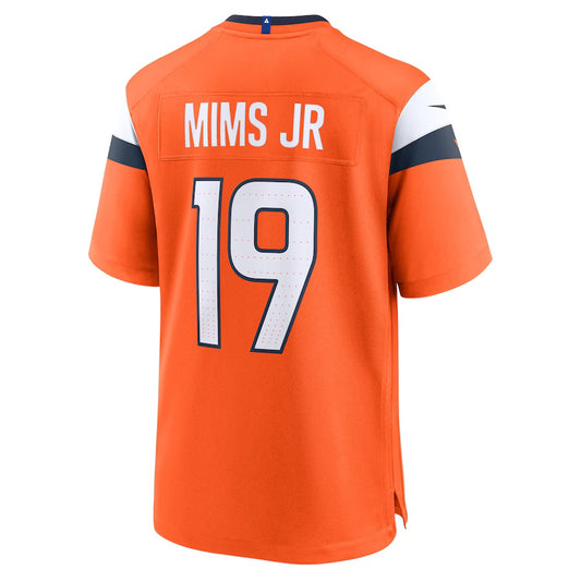 D.Broncos #19 Marvin Mims Jr Orange Vapor F.U.S.E. Limited Jersey Stitched American Football Jerseys
