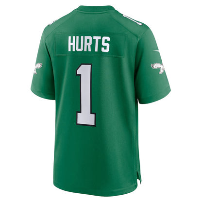P.Eagles #1 Jalen Hurts Kelly Green Vapor F.U.S.E. Limited Jersey Stitched American Football Jerseys
