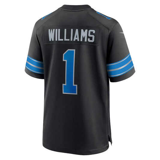 D.Lions #1 Jameson Williams Black Vapor F.U.S.E. Limited Jersey Stitched American Football Jerseys