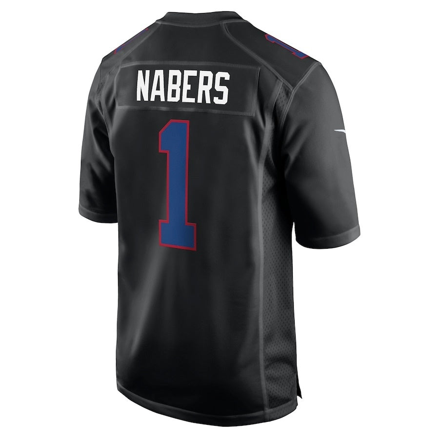 NY.Giants #1  Malik Nabers Black Vapor F.U.S.E. Limited Jersey Stitched American Football Jerseys