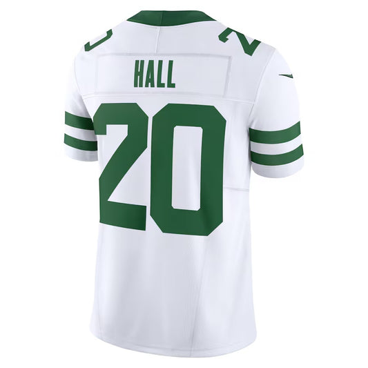 NY.Jets #20 Breece Hall White Vapor F.U.S.E. Limited Jersey Stitched American Football Jerseys