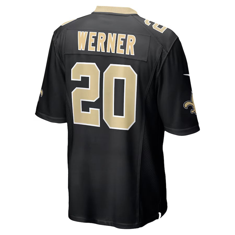 NO.Saints #20 Pete Werner Black Vapor F.U.S.E. Limited Jersey Stitched American Football Jersey