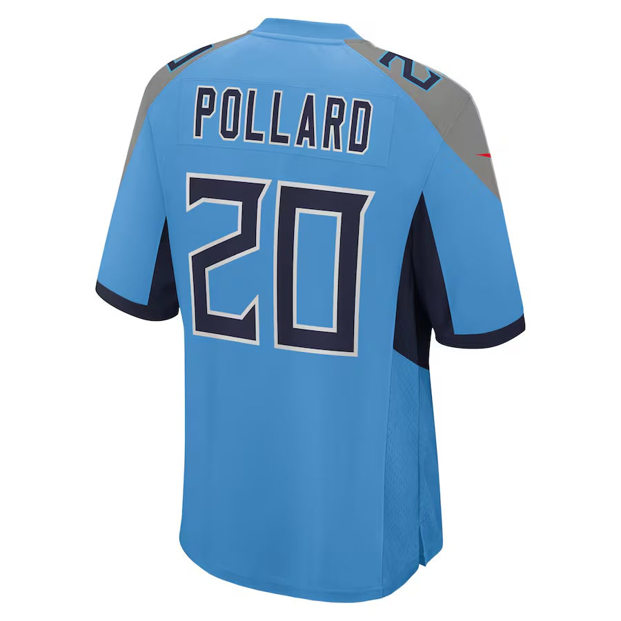 T.Titans #20 Tony Pollard Light Blue Vapor F.U.S.E. Limited Jersey Stitched American Football Jerseys