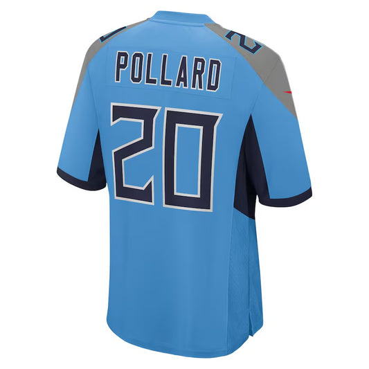 T.Titans #20 Tony Pollard Light Blue Vapor F.U.S.E. Limited Jersey Stitched American Football Jerseys